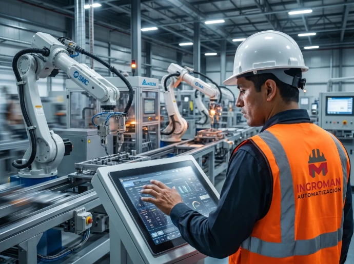 Sistemas de automatización inteligente y control de procesos para aumentar la productividad industrial.